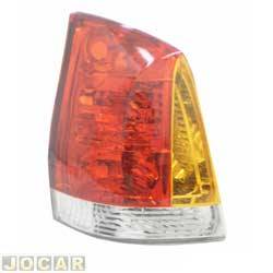 Lanterna traseira principal - importado - <b>Fiat Palio Hatch 1.8R Flex 4P de 2005 at 2007</b> - Palio hatch 2004 at 2007 - pisca amarelo - lado do motorista - cada (unidade) - 28887