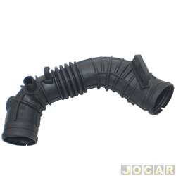 Mangueira do filtro de ar - alternativo - Flrio - <b>Fiat Palio Weekend ELX 1.5 mpi de 1999 at 2000</b> - Palio/Siena 1.5 MPI 1996 at 2000 - saida estreita - preta - cada (unidade) - 43864