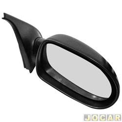 Retrovisor externo - SPJ - <b>Fiat Palio Hatch Fire 1.0 8V Flex 2P de 2014 at 2016</b> - Palio economy 2011 at 2014 - Palio fire 2014 at 2016 - sem controle manual - 2 portas - lado do passageiro - cada (unidade) - EB798