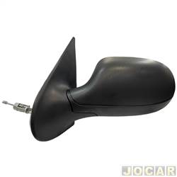 Retrovisor externo - SPJ - <b>Fiat Palio Hatch Fire Way 1.0 8V Flex 4P de 2014 at 2017</b> - Palio economy 2011 at 2014 - Palio fire 2014 at 2017 - com controle manual - 4 Portas - lado do motorista - cada (unidade) - EB-803