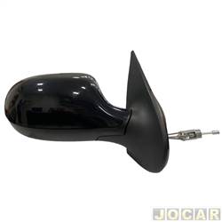 Retrovisor externo - SPJ - <b>Fiat Palio Hatch Fire Way 1.0 8V Flex 4P de 2014 at 2017</b> - Palio economy 2011 at 2014 - Palio fire 2014 at 2017 - 4 portas - com controle manual - para pintar - lado do passageiro - cada (unidade) - EB-824