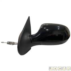Retrovisor externo - SPJ - <b>Fiat Palio Hatch Fire Way 1.0 8V Flex 4P de 2014 at 2017</b> - Palio economy 2011 at 2014 - Palio fire 2014 at 2017 - 4 portas - com controle manual - para pintar - lado do motorista - cada (unidade) - EB-825