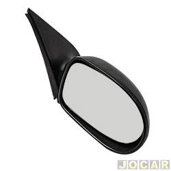 Retrovisor externo - SPJ - <b>Fiat Palio Weekend Attractive 1.4 8V Flex de 2012 at 2020</b> - Palio Weekend 2013 at 2020 - Siena 2013 at 2016 - 4 portas - com controle manual - lado do passageiro - cada (unidade) - EB-786