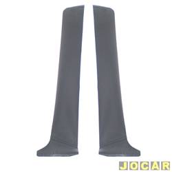 Adesivo da coluna da porta - <b>Fiat Palio Hatch 6 marchas 1.0 mpi 2P de 2000 at 2000</b> - Palio 1996 at 2000 - Young 2000 at 2002 - 2 portas - preto - par