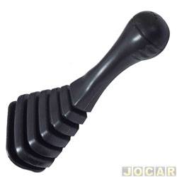 Coifa da alavanca de cmbio - <b>Fiat Palio Hatch EX 1.0 mpi 4P de 1998 at 2000</b> - Palio 1996 at 2000 - com bola - modelo original - preta - cada (unidade)