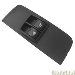 Interruptor do vidro - alternativo - Fiat Palio Hatch HLX 1.8 8V Flex 4P de 2004 at 2007 - Palio 2004 em diante - duplo-com moldura-led amarelo - cada (unidade)