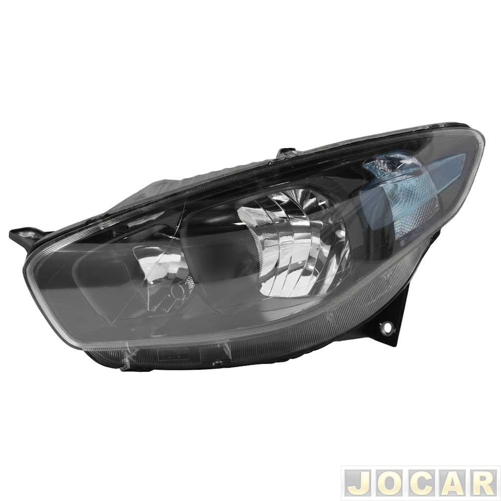 Farol principal - importado - Grand Siena 2012 até 2021 - H1/H1 - máscara negra - lado do motorista - cada (unidade) - ZN14141145