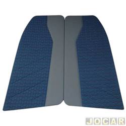 Revestimento lateral traseiro - <b>Fiat Palio Hatch ELX 1.0 mpi 2P de 1998 at 2000</b> - Palio 1996 at 2000 - azul/cinza - par