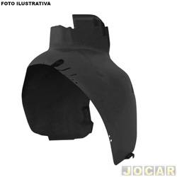 Para-barro do para-lama dianteiro - <b>Fiat Palio Hatch 1.8R Flex 2P de 2007 at 2010</b> - Palio Hatch 2008 at 2011/Weekend/Siena 2008 em diante - preto - lado do passageiro - cada (unidade)