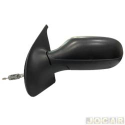 Retrovisor externo - SPJ - Fiat Palio Hatch ELX 1.0 8V Flex 2P de 2007 até 2011 - Palio 2008 até 2011 2 portas - com controle e sensor temperatura - texturizado - lado do motorista - cada (unidade) - EB-623