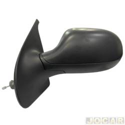Retrovisor externo - SPJ - Fiat Strada Cabine Simples Working 1.4 8V Flex 2P de 2013 até 2020 - Strada 2014 até 2020 - 2 e 3 portas - com controle manual e sensor - preto - lado do motorista - cada (unidade) - EB791