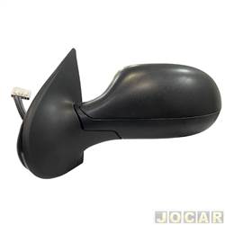 Retrovisor externo - SPJ - Fiat Palio Hatch Fire 1.0 8V Flex 4P de 2014 até 2017 - Palio economy 2011 até 2014 - Palio fire 2014 até 2016 - 4 portas - elétrico com sensor de temperatura - texturizado - lado do motorista - cada (unidade) - EB-808
