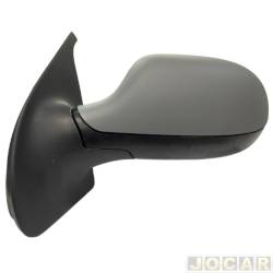 Retrovisor externo - SPJ - <b>Fiat Strada Cabine Dupla Working 1.4 8V Flex 3P de 2013 at 2016</b> - Strada 2014 at 2020 - 2 e 3 portas - eltrico - com desembaador - 2 portas - para pintar - lado do motorista - cada (unidade) - EB-811