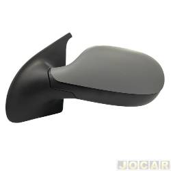 Retrovisor externo - SPJ - <b>Fiat Strada Cabine Simples Working 1.4 8V Flex 2P de 2013 at 2020</b> - Strada 2014 at 2020 - 2 e 3 portas - com controle manual - para pintar - lado do motorista - cada (unidade) - EB-813