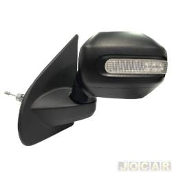 Retrovisor externo - Metagal - Weekend Locker 2013 at 2020 - com controle - lente maior - preto - lado do motorista - cada (unidade) - RTVE09CR