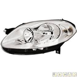 Farol principal - TYC - <b>Fiat Palio Hatch Sporting 1.6 16V Flex 4P de 2011 at 2017</b> - Palio 2012 at 2017 - H7/H1 - lado do motorista - cada (unidade) - 21209