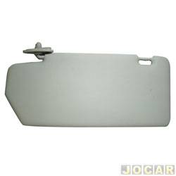 Quebra-sol - 2M Plastic - <b>Fiat Palio Hatch 1.8R Flex 4P de 2005 at 2007</b> - Palio 2004 em diante - cinza claro - lado do passageiro - cada (unidade) - 1902007