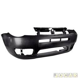 Para-choque dianteiro - alternativo - DTS - <b>Fiat Palio Hatch Fire Way 1.0 8V Flex 4P de 2014 at 2017</b> - Palio hatch way 2015 em diante - com furo para moldura - liso - para pintar - cada (unidade) - 422065