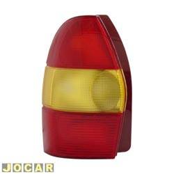 Lanterna traseira principal - Valeo (Cibi) - <b>Fiat Palio Weekend ELX 1.6 mpi de 1998 at 2000</b> - Palio weekend 1997 at 2000 - pisca mbar (amarelo) - lado do motorista - cada (unidade) - 600.407