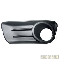 Grade (moldura) lateral do para-choque - alternativo - <b>Fiat Palio Hatch Sporting 1.6 16V Flex 4P de 2011 at 2017</b> - Palio hatch economy/Way 2014 em diante - com milha - grafite - lado do motorista - cada (unidade)