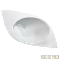 Grade (moldura) lateral do para-choque - alternativo - <b>Fiat Palio Hatch Sporting 1.6 16V Flex 4P de 2011 at 2017</b> - Palio 2012 at 2017 - sem furo para milha - para pintar - lado do passageiro - cada (unidade)