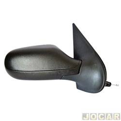 Retrovisor externo - importado - Fiat Palio Hatch 1.8R Flex 4P de 2007 at 2010 - Palio 2008 at 2011 4 portas - Siena - com controle - preto - lado do passageiro - cada (unidade) - 21360.