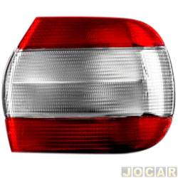 Lanterna traseira principal - importado - <b>Fiat Siena ELX 1.5 mpi de 1999 at 2000</b> - Siena 1997 at 2000 - plastico - fum - lado do passageiro - cada (unidade) - 254232