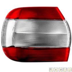Lanterna traseira principal - importado - <b>Fiat Siena ELX 1.5 mpi de 1999 at 2000</b> - Siena 1997 at 2000 - plastico - fum - lado do motorista - cada (unidade) - 254332