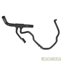 Mangueira do radiador - Jahu - <b>Fiat Palio Hatch ELX 1.3 mpi 16V Fire 4P de 2000 at 2003</b> - Palio/Siena/Weekend/Strada Fire 1.3 2000 at 2005 - com ar condicionado - inferior - cada (unidade) - 19567-9