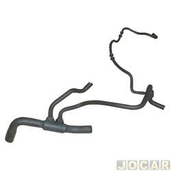 Mangueira do radiador - Jahu - <b>Fiat Palio Hatch EX Five 1.0 mpi 8V Fire 4P de 2002 at 2003</b> - Palio/Siena/Weekend 1.0 2000 at 2014 - com ar condicionado - inferior - cada (unidade) - 19566-2