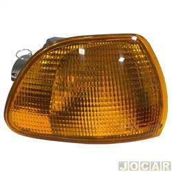 Lanterna dianteira principal - alternativo - Acrilux - <b>Fiat Palio Hatch ELX 1.0 mpi 2P de 1998 at 2000</b> - Palio 1996 at 2000 - mbar (amarela) - lado do passageiro - cada (unidade) - 3700.21