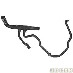 Mangueira do radiador - Jahu - <b>Fiat Palio Hatch ELX 1.3 mpi 16V Fire 4P de 2000 at 2003</b> - Palio/Siena/Weekend/Strada Fire 1.3 2000 at 2005 - com ar condicionado - qualidade original - inferior - cada (unidade) - 62356-1