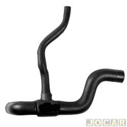Mangueira do radiador - Jahu - <b>Fiat Palio Hatch 6 marchas 1.0 mpi 4P de 2000 at 2000</b> - Palio/Siena/Weekend 6 marchas 1998 at 2000 - sem ar condicionado - qualidade original - inferior - cada (unidade) - 62905-1