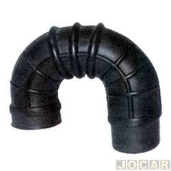 Mangueira do filtro de ar - Jahu - <b>Fiat Palio Hatch EX 1.0 mpi 16V Fire 4P de 2002 at 2003</b> - Palio/Siena/Weekend 1.0 Fire 2000 at 2006 - borracha - cada (unidade) - 62416-2