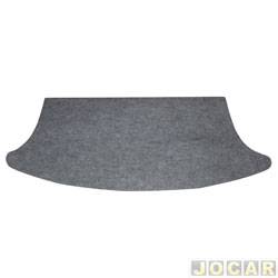Tampo do porta-malas - alternativo - MLC - <b>Fiat Palio Hatch ELX 1.8 8V Dualogic Flex 4P de 2009 at 2010</b> - Palio 2008 at 2011 - compensado de madeira 10mm com carpete - sem relevo - cinza - cada (unidade) - 500259