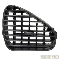 Entrada de ar do painel - <b>Fiat Palio Hatch ELX 1.6 mpi 4P de 1998 at 2000</b> - Palio 2001 at 2010 - preto - central - lado do motorista - cada (unidade)