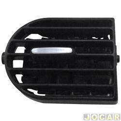 Entrada de ar do painel - <b>Fiat Strada Cabine Simples Working 1.4 8V Flex 2P de 2013 at 2020</b> - Strada/Weekend 2013 at 2020 - com boto cromado - lateral - lado do passageiro - cada (unidade)