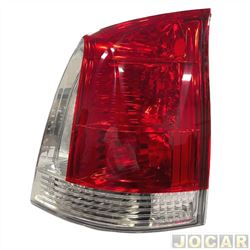 Lanterna traseira principal - alternativo - HT Lanternas - <b>Fiat Palio Hatch Fire Way 1.0 8V Flex 4P de 2014 at 2017</b> - Palio 2004 at 2007 - pisca branco - lado do passageiro - cada (unidade) - 20602