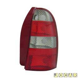 Lanterna traseira principal - Arteb - <b>Fiat Palio Weekend Adventure 1.6 mpi 16V de 2000 at 2003</b> - Palio weekend 2001 at 2004 - fum - lado do passageiro - cada (unidade) - 0460284
