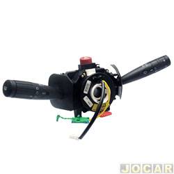 Chave de seta - Kostal - <b>Fiat Palio Hatch ELX 1.0 8V Flex 2P de 2007 at 2011</b> - Palio 2008 at 2012 - limpador diant/tras - trip - follow - para airbag - f.duplo - cada (unidade) - 10002292