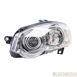 Farol principal - Arteb - <b>Fiat Palio Hatch 1.8R Flex 2P de 2009 at 2010</b> - Palio 2009 at 2013 - H1/H1 - lado do motorista - cada (unidade) - 161003
