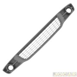 Grade inferior central do para-choque - alternativo - <b>Fiat Siena Essence Dualogic 1.6 16V Flex de 2010 at 2012</b> - Palio/Siena/Strada 2010 at 2012 - para milha - preta - cada (unidade)