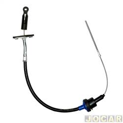 Cabo de embreagem - Fnia - <b>Fiat Palio Hatch 6 marchas 1.0 mpi 4P de 2000 at 2000</b> - Palio/Siena/Weekend 1.0 6 marchas 1998 at 2000 - 810mm - cabo menor - cada (unidade) - 81-125