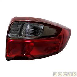 Lanterna traseira principal - alternativo - Renov - <b>Fiat Strada Cabine Simples Working 1.4 8V Flex 2P de 2013 at 2020</b> - Strada 2014 at 2020 - pisca e r fum - lado do passageiro - cada (unidade) - 8050ACR