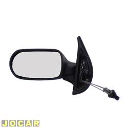 Retrovisor externo - alternativo - Cofran - <b>Fiat Palio Hatch EX Century 1.0 mpi 16V Fire 2P de 2001 at 2003</b> - Palio 2001 at 2003 - 2 portas - Strada - com controle - lado do motorista - cada (unidade) - 1277.0