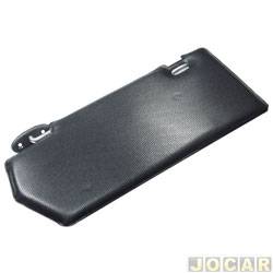 Quebra-sol - alternativo - <b>Fiat Palio Hatch EX 1.0 mpi 4P de 1998 at 2000</b> - Palio/Weekend/Siena/Strada 1996 at 2000 - com espelho - preto - lado do passageiro - cada (unidade)