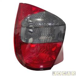 Lanterna traseira principal - alternativo - Cofran - <b>Fiat Palio Hatch EX 1.0 mpi 8V Fire 2P de 2000 at 2003</b> - Palio 2001 at 2003 - vermelho - fum - lado do motorista - cada (unidade) - 3517.9