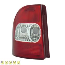 Lanterna traseira principal - Hawk Lanternas - <b>Fiat Strada Cabine Simples 1.5 mpi lcool 2P de 2003 at 2003</b> - Strada 2002 at 2006 - lado do motorista - cada (unidade) - 42830