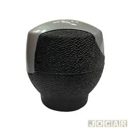 Manopla do cmbio - alternativo - NAT - <b>Fiat Palio Hatch HLX 1.8 8V Flex 4P de 2004 at 2007</b> - Palio/Weekend/Siena/Strada 2004 at 2007 - 5 marchas - cinza - cada (unidade) - 200509