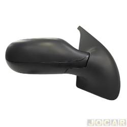 Retrovisor externo - SPJ - <b>Fiat Palio Hatch 1.8R Flex 2P de 2007 at 2010</b> - Palio 2008 at 2011 2 portas - sem controle - preto - lado do passageiro - cada (unidade) - EB532